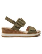 Caprice Sandale dama - 30367964440 - Piele naturala/Piele nabuc - Kaki