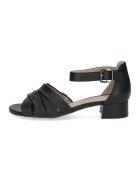Caprice Sandale de piele cu toc masiv - Negru