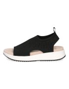 Caprice Sandale slip-on din material textil - Negru