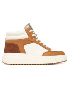 Caprice Tenisi dama Camel Comb 374 - piele naturala - maro/alb