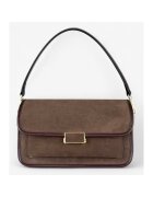 CARESTA Baguette geanta din piele - Maro scortisoara - 15x26x9