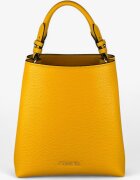 CARESTA Geanta de umar din piele - Galben - 25x24x15