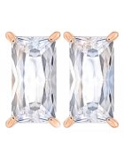 Carlette Cercei din otel inoxidabil hipoalergenic cu piatra zirconia - placati cu aur 14k Crystal Glam