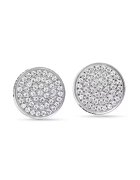 Carlette Cercei din otel inoxidabil hipoalergenic decorati cu pietre zirconia - placati cu rodiu Irresistible