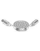 Carlette Talisman din otel inoxidabil hipoalergenic decorat cu pietre zirconia - placat cu rodiu Irresistible