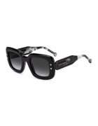 Carolina Herrera Ochelari de soare dreptunghiulari cu logo - Negru/Gri