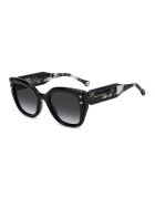 Carolina Herrera Ochelari de soare patrati cu logo - Negru/Alb murdar