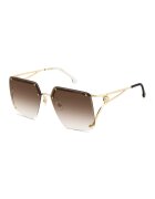 Carrera Ochelari de soare patrati cu lentile in degrade - Auriu