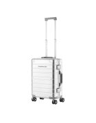 CarryOn Troler Cabina - Aluminiu - Inchidere cu clapeta - Cod Okoban - ULD - 502500 - 55 cm - Verde - Argintiu - 55 cm