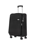 CarryOn Troler mediu extensibil Air - bagaj de cala - 66x42x27 cm - poliester - +20% capacitate - 2.8 kg - negru - 66 cm