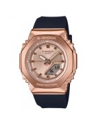 Casio Ceas dama - G-SHOCK Damski Octagon GM-S2110PG-1A4ER - roz aurie - curea cauciuc neagra - 41mm - rezistent la apa 200m