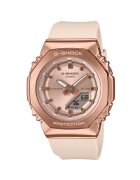 Casio Ceas dama G-SHOCK - plastic/cauciuc - bej/roz-auriu - 41mm - rezistent la apa 200m