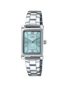 Casio Ceas de dama LTP-1234DD-2A - ion placat - cadran albastru aqua - 21x07.4mm