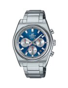 Casio Ceas Edifice EFB-730D-2AVUEF - cronograf - argintiu - albastru - 10 ATM - mecanism quartz