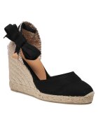 Castañer Espadrile dama 20962 - Textil - Negru