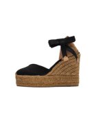 Castañer Espadrile dama 21458 - Textil - Negru