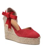 Castañer Espadrile dama 21668 - Textil - Rosu