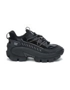 CAT Pantofi sport demiwedge din material textil - Negru/Gri inchis