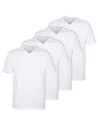 CECEBA Tricou uni cu decolteu in V - Alb