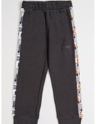 Champion Pantaloni de trening din amestec de bumbac cu segmente laterale - Gri inchis