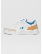 Champion Pantofi sport din piele ecologica cu aspect contrastant - Alb/Maro