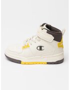 Champion Pantofi sport mid-cut de piele ecologica cu banda velcro - Galben sofran/Alb murdar