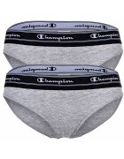 Champion Set de chiloti din amestec de modal cu banda logo in talie - 2 perechi - Gri