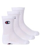 Champion Set de sosete lungi striate - 3 perechi - Alb