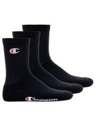 Champion Set de sosete lungi unisex - 3 perechi - Negru