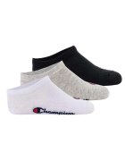 Champion Set de sosete pana la glezna - 3 perechi - Alb/Negru/Gri
