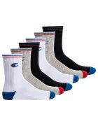 Champion Set de sosete scurte unisex cu model - 3 perechi - Alb/Negru/Gri
