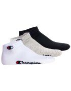 Champion Set de sosete unisex pana la glezna - 3 perechi - Alb/Negru/Gri