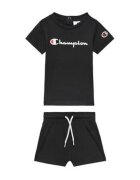 Champion Set tricou si pantaloni scurti baieti 307055 - Bumbac - 74 CM - Negru