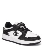 Champion Tenisi copii - Rebound 2.0 Low B GS - negru/alb - piele ecologica