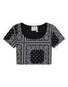 Champion Tricou crop din bumbac cu imprimeu