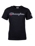 Champion Tricou cu logo brodat - Negru -