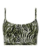 Chantelle Bustiera cu animal print - Verde/Negru/Gri