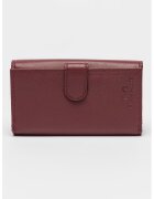 Chiara Canotti Portofel din piele cu buzunare multiple - Violet tyrian