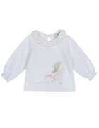 Chicco Bluza bumbac/elastan - alb - Alb