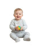 Chicco Bluza din bumbac - crem - cu dungi - pentru copii