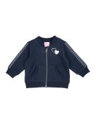 Chicco Bluza sport cu fermoar si detalii stralucitoare - Argintiu/Bleumarin