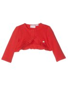 Chicco Bolero fete - rosu - bumbac si elastan - cu maneci lungi - inchidere cu capsa