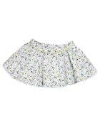 Chicco Fusta fetita alb - bumbac - model floral - croiala evazata - talie elastica