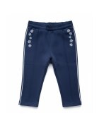 Chicco Pantaloni de trening pentru copii - bleumarin cu fulgi de zapada - marimea 80