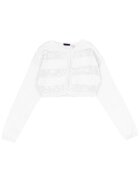 Chicco Pulover copii bumbac - alb - design elegant - croiala bolero