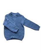 Chicco Pulover copii cardigan albastru - 100% bumbac - fermoar - stil elegant -
