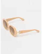 Chloe Ochelari de soare patrati supradimensionati cu lentile degrade - Bej