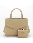 Chrisbella Geanta Premium cu portofel B-CB2427-2 M6 - Bej - 21x26x14