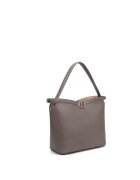 Chrisbella Geanta tote din piele ecologica Seraphina - Maro taupe inchis
