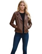 Chyston Jacheta biker din piele Afida -